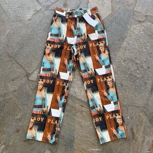 Soulland‎ x Playboy Fawna Pants XS Corduroy Rare Limited Edition NWT 70s Print